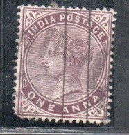 INDIA INDE 1865 1867 QUEEN VICTORIA 1a USED USATO OBLITERE' - 1858-79 Compagnia Delle Indie E Regno Della Regina