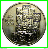 GERMANY DDR ) RDA  AÑO 1989  MONEDA DE 10.00-DM KM- 132 ( 40TH ANNIVERSARY - EAST GERMAN GOVERNMENT ) S/C - 10 Mark