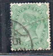 INDIA INDE 1892 QUEEN VICTORIA 2a6p USED USATO OBLITERE' - 1882-1901 Keizerrijk