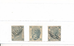 Hong Kong Colonie Britannique N° 9 CC X 3 Oblitérés - Used Stamps