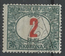 Hongrie - Hungary - Ungarn Taxe 1915-20 Y&T N°T(1) - Michel N°P(?) O - 2k Chiffre - Postage Due