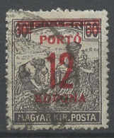Hongrie - Hungary - Ungarn Taxe 1922 Y&T N°T70 - Michel N°P(?) (o) - 12ks60fi Moissonneurs Surchargé - Impuestos