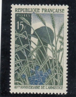 France - Année 1958 -  Neuf** - N°YT 1179** - 40è Anniversaire De L'Armistice - Nuevos