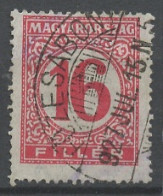 Hongrie - Hungary - Ungarn Taxe 1926-27 Y&T N°T99 - Michel N°P98 (o) - 16fi Chiffre - Segnatasse