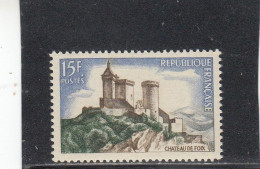 France - Année 1958 -  Neuf** - N°YT 1175** - Château De Foix - Neufs