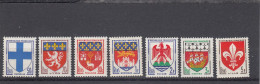 France - Année 1958 -  Neuf** - N°YT 1180/86** - Armoiries De Villes - Unused Stamps