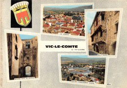 CP 63 -VIC LE COMTE MULTI VUES - Vic Le Comte