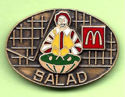 Pin's Mac Do McDonald's Ronald  Salade (Salad) Relief - 3A17 - McDonald's