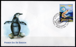 Perù 1997, Antartic Expedition, Srim, Penguin, 1val In FDC - Pingouins & Manchots