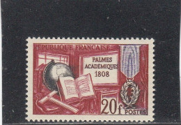 France - Année 1959 - Neuf** - N°YT 1190** - Sesquicentenaire Des Palmes Académiques - Neufs