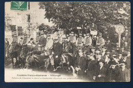 54. Villerupt. Frontière Franco-Allemande. Peloton De Chasseurs à Cheval Et Gendarmes Allemands. 1907 - Other & Unclassified