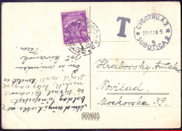 JUGOSLAVIA - PORTO  20 Din - SUBOTICA - 1954 - Timbres-taxe