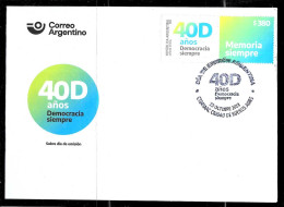 #75317 ARGENTINA 2023 40TH YEARS RETURN OF DEMOCRACY FDC - Nuevos