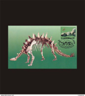 1996 CENTRAL AFRICAN REPUBLIC DINOSAUR MC 1V - Centrafricaine (République)