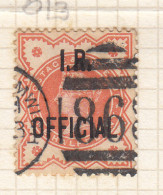 Clear Cancellation Postmark, Great Britian I.R. Official, ½dd SGO013? , QV Used 1887 -1892 ? - Service