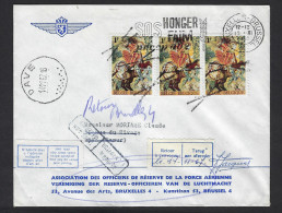 Brief Van De LUCHTMACHT Verzonden Van BRUXELLES Naar Namur Met RETOUR Enz... + Stempel DAVE , Zie 2 Scans ! LOT 202 - Briefe U. Dokumente