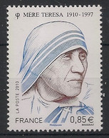 FRANCE - 2010 - N°Yv. 4455 - Mère Teresa - Neuf Luxe ** / MNH / Postfrisch - Neufs