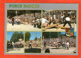 PAYS BASQUE-FORCE BASQUE-Scieurs De Bois ,Tir à La Corde,Lever De Paille;Jeu La Charette,Course Des Porteurs Sac De Blé - Midi-Pyrénées