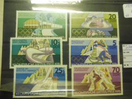 Allemagne Orientale Ddr  J.o.  1779/1784 Sport Sports Sporten 1976  Mnh Neuf ** Perfect - Winter 1976: Innsbruck