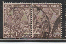 INDIA INDE 1911 1923 KING GEORGE V 1a USED USATO OBLITERE' - 1902-11  Edward VII