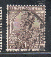 INDIA INDE 1911 1923 KING GEORGE V 1a USED USATO OBLITERE' - 1902-11 King Edward VII
