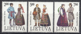 LITHUANIA 508-510,unused - Costumes