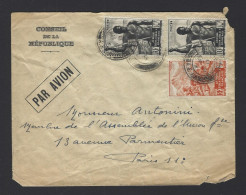 LETTRE AEF Pour La France 1948 - Storia Postale