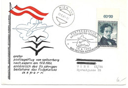 2368a: Heimatsammler Bad Deutsch Altenburg: Postsegelflug Vom Spitzerberg Nach Aspern 1962 - Bad Deutsch-Altenburg