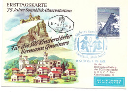 2368o: SOS- Kinderdorfbeleg 1961, Sonderstempel Sonnblick Rauris - Rauris