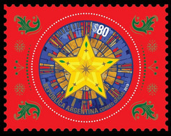 Argentina 2019 Christmas Star MNH Stamp - Unused Stamps
