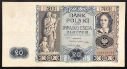 Polonia Polska 20 Zlotych 1936 Pick#77 Lotto.016 - Pologne