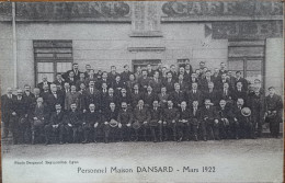 LYON - Personnel De La Maison DANSARD - Mars 1922 (Quincaillerie 30 Grande Rue De La Guillotière Lyon) - Lyon 7