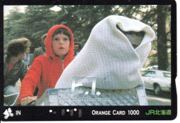 E.T. Cinéma Film Movie Carte Prépayée Japon Card (B 769) - Kino