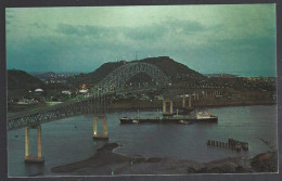 (PAN) CP FF-12-015-the Thatcher Ferry Bridge Accross The Panama Canal,night Scene.unused - Panama