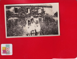 Photo Originale Vintage  Snapshot 1929 KERROCH PLOEMEUR Maison Enfants - Ploemeur