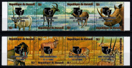 1975 Burundi, Animali Della Savana, Serie Soprastampata Completa Nuova (**) - Poste Aérienne