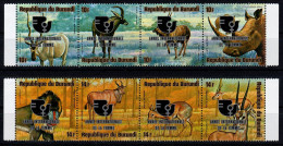 1975 Burundi, Animali Della Savana, Serie Soprastampata Completa Nuova (**) - Airmail