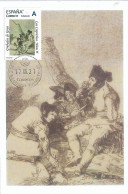 SPAIN. MAXICARD GOYA ENGRAVINGS. LOS CAPRICHOS. NUMERO 11 - Tarjetas Máxima