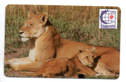 Lion Leo  Télécarte Magnétique Zambie Zanbia Phonecard (B 778) - Zambia