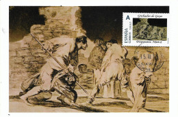 SPAIN. MAXICARD GOYA ENGRAVINGS. LOS DISPARATES. NUMERO 6 - Tarjetas Máxima