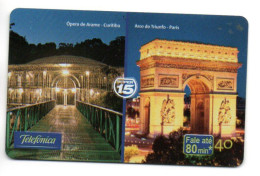 PARIS Arc De Triomphe Télécarte Brésil Phonecard (B 780) - Brasilien