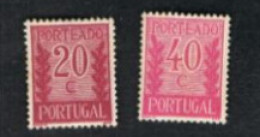 PORTOGALLO (PORTUGAL) - SG  D914.916  - 1940 POSTAGE DUE     - UNUSED * - Unused Stamps