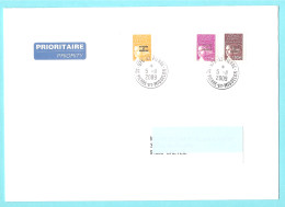 SPM - Pli Pour La Métropole, En Affranch. Composé SPM N°758 + 804 + 805. Oblitération Manuelle. Bureau Auxiliaire.TB. - Storia Postale