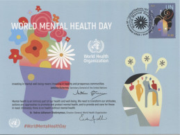 ONU New-York 2023 - "OMS WHO - World Mental Health Day" - Carte Souvenir - Cartoline Maximum