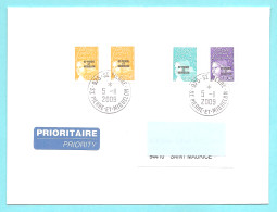 SPM - Pli Pour La Métropole, En Affranch. Composé N°758 + 770 + 772 . Oblitération Manuelle. Bureau Auxiliaire. TB - Covers & Documents