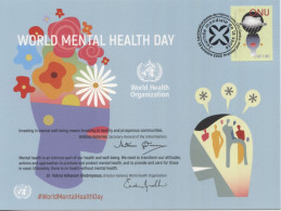 ONU Genève 2023 - "OMS WHO - World Mental Health Day"- Carte Souvenir - Tarjetas – Máxima