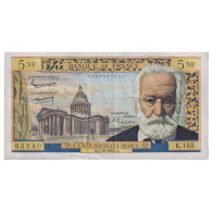 France, 5 Nouveaux Francs, Victor Hugo, 1965, K.155, TTB+, Fayette:56.20 - 5 NF 1959-1965 ''Victor Hugo''