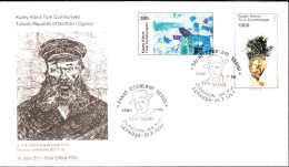 KK-103 NORTHERN CYPRUS VAN GOGH 3th THE POSTMAN ROULIN 1888 F.D.C. - Briefe U. Dokumente