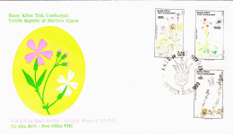 KK-108 NORTHERN CYPRUS ENDEMIC PLANTS OF TRNC F.D.C. ( 2 ) - Covers & Documents