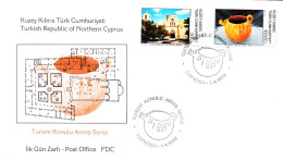 KK-128 NORTHERN CYPRUS TOURISM F.D.C. - Lettres & Documents